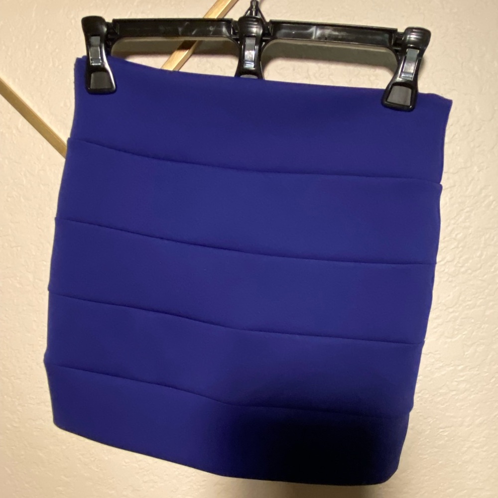 Blue mini skirt